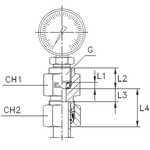 Штуцер DL08 BSP1/4" o-ring