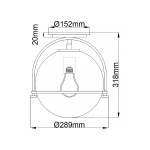 Потолочный светильник Hinkley, Арт. QN-SOMERSET-F-O-BK