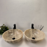 Раковина из оникса ПАРА! Bowl Grey TinLip BO-63020 45*45*17 42
