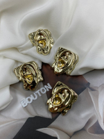 Пуговицы Скиапар. "Ухо" глянцевое золото