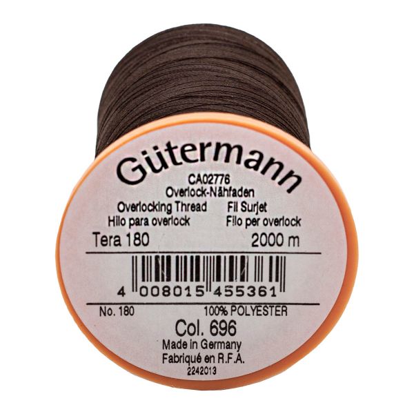Нитка филаментная Gutermann Tera 180 (2000 метров), 1 кат. | 696 т.шоколад