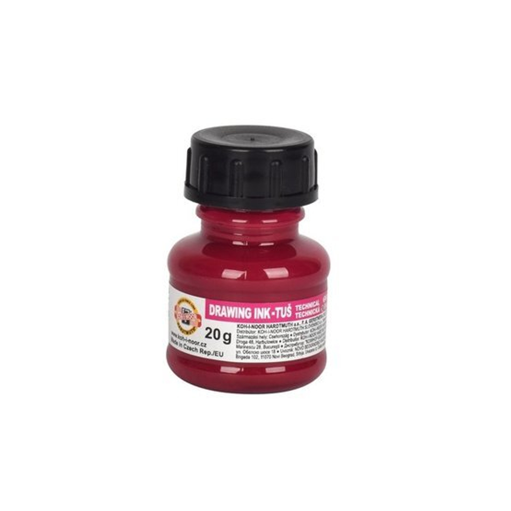 KOH-I-NOOR 1417005 Тушь цветная, 20 г, фуксия