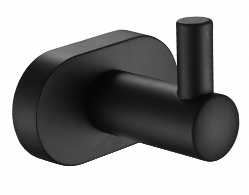 5101-C Крючок одинарный для полотенца  (ЧЕРНЫЙ) ViEiR  (50/1шт)