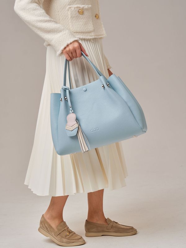 Кожаная сумка Vasilisa DBR 31210 светло-голубой