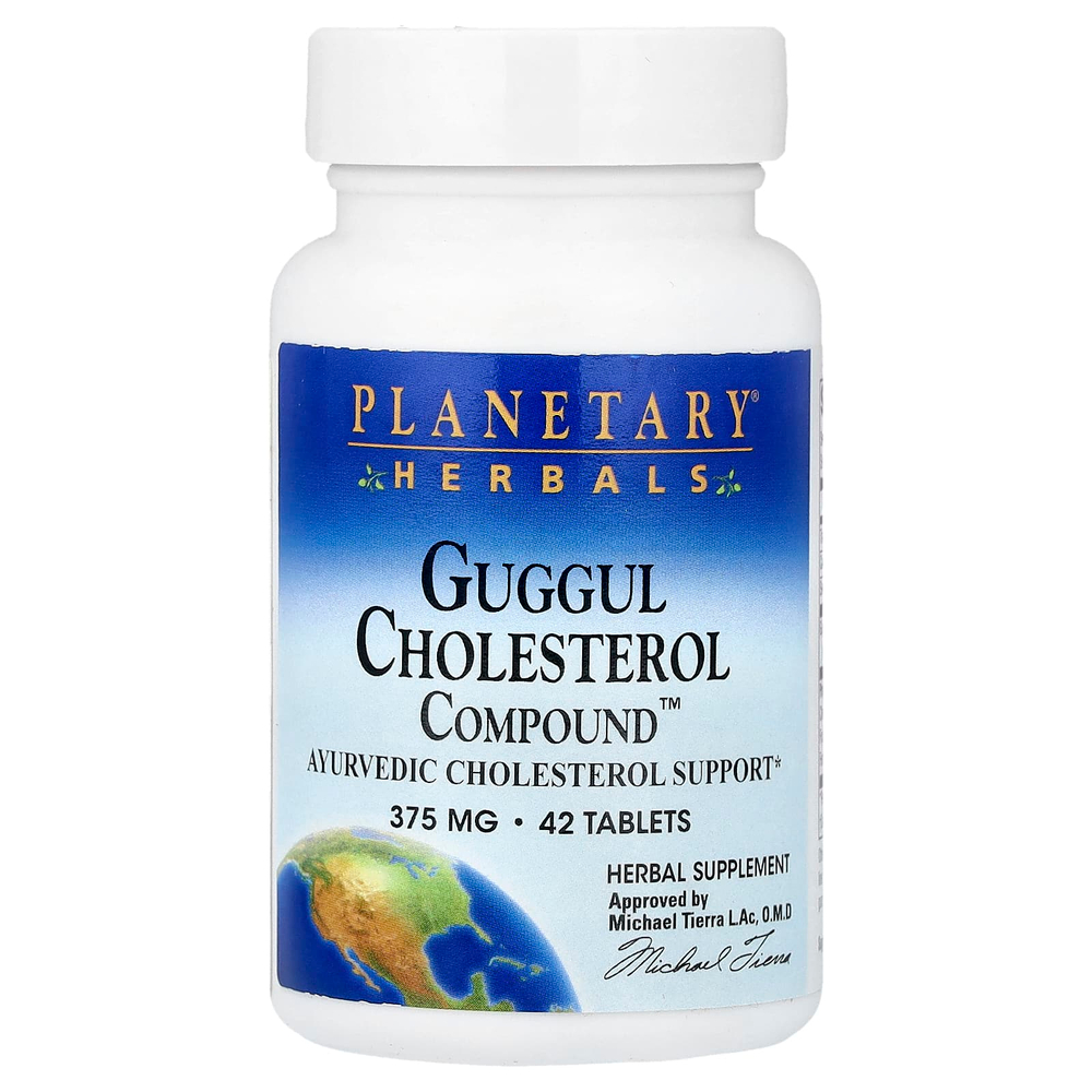 Planetary Herbals, Guggul Cholesterol Compound™, 42 таблетки
