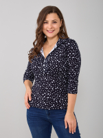 Блузка БЛ-015/синийгорох