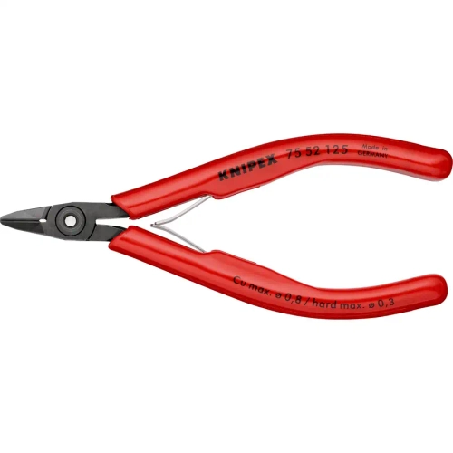 Кусачки боковые для электроники чернёные 125 мм Knipex 75 52 125
