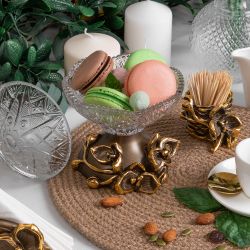 Сахарница стеклянная с крышкой Орхидея Лайм Бронза