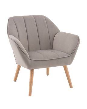 Кресло Руди серебристый