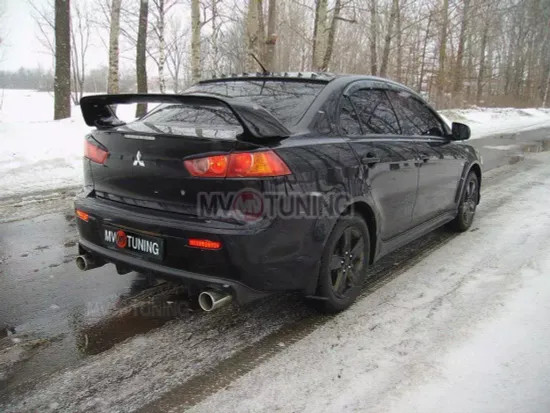 Накладка на задний бампер EVO STYLE для Mitsubishi Lancer 10