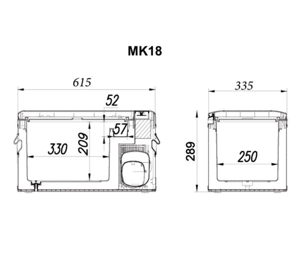 Автохолодильник (18 л, с Bluetooth) компрессорный Alpicool MK (18 литров) 12-24-220В с Bluetooth (Гарантия 14 дней)