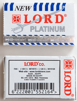 Lord лезвия Lord L.101 Platinum 20х5 шт