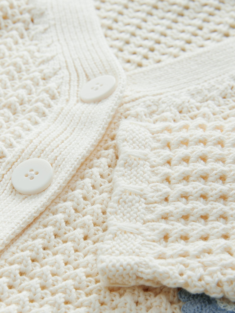 Кардиган вязаный для девочки Next E29-008, Молочный