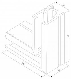 Соединитель угловой L-образный для треков накладных Elektrostandard Mini Magnetic a065639