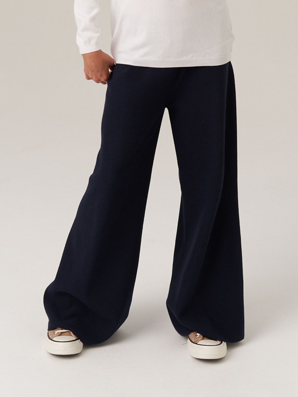 Брюки широкие для девочки AT991 синий