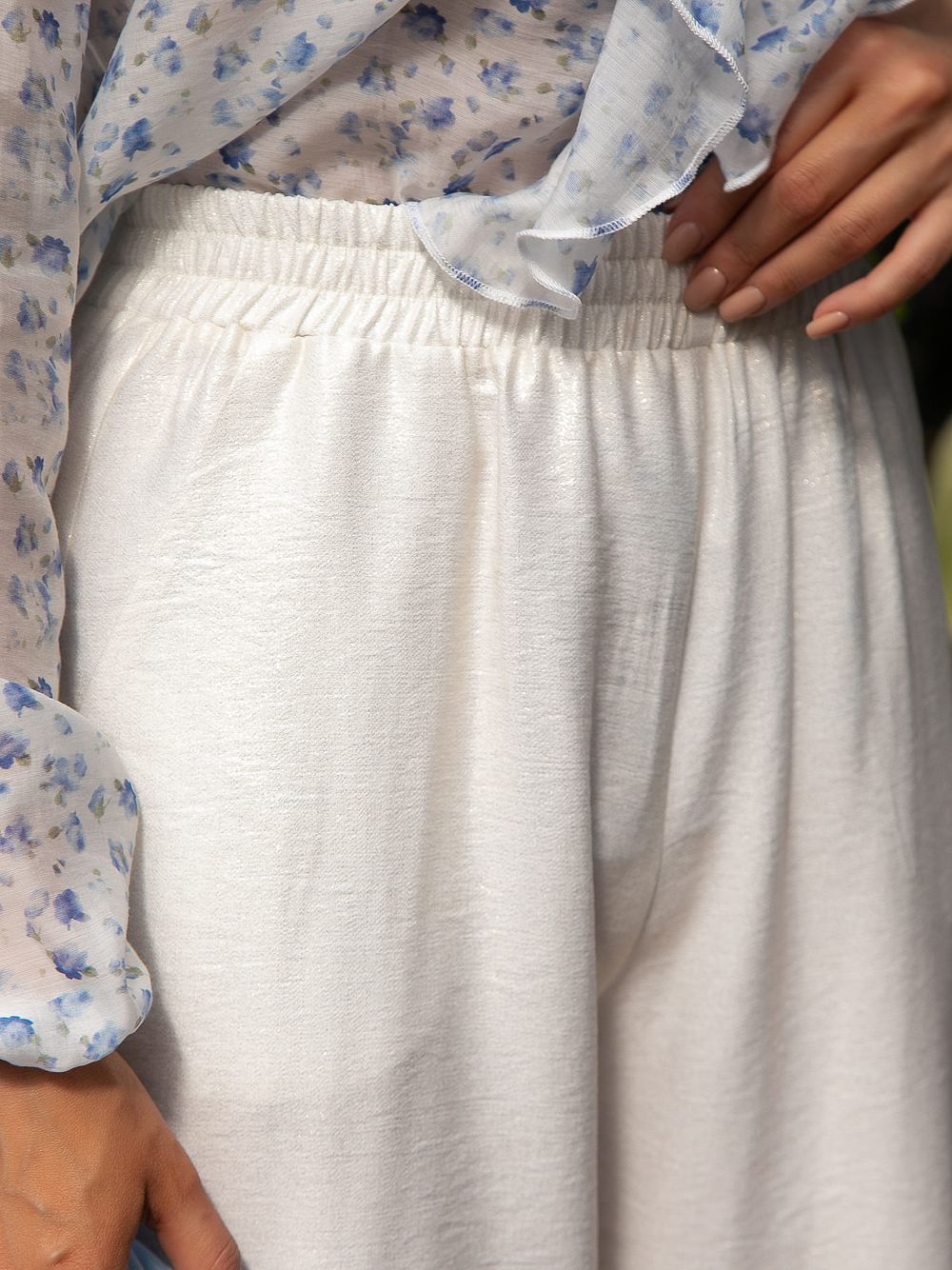 Брюки Сияние лета (белое золото) Б15677-5М LT Collection