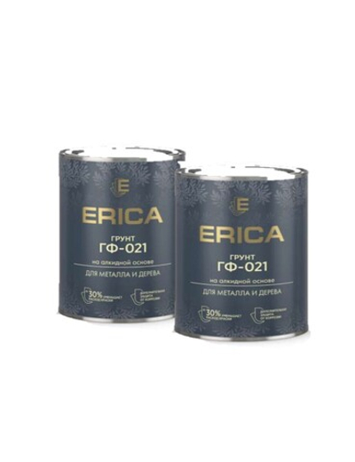 Грунт Erica ГФ-021, красно-коричневая 0,8 кг 2 шт.