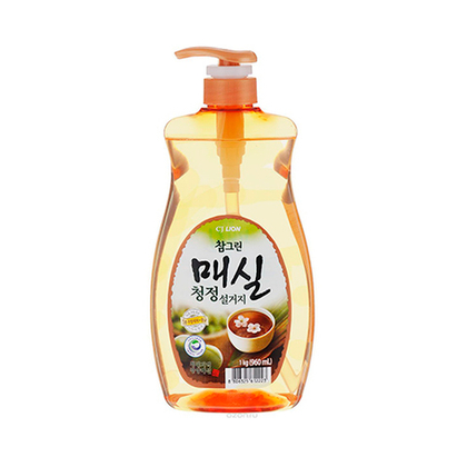 Средство для мытья посуды, овощей и фруктов Японский абрикос CJ Lion Charmgreen Japanese Apricot Clean Dish Wash 1л