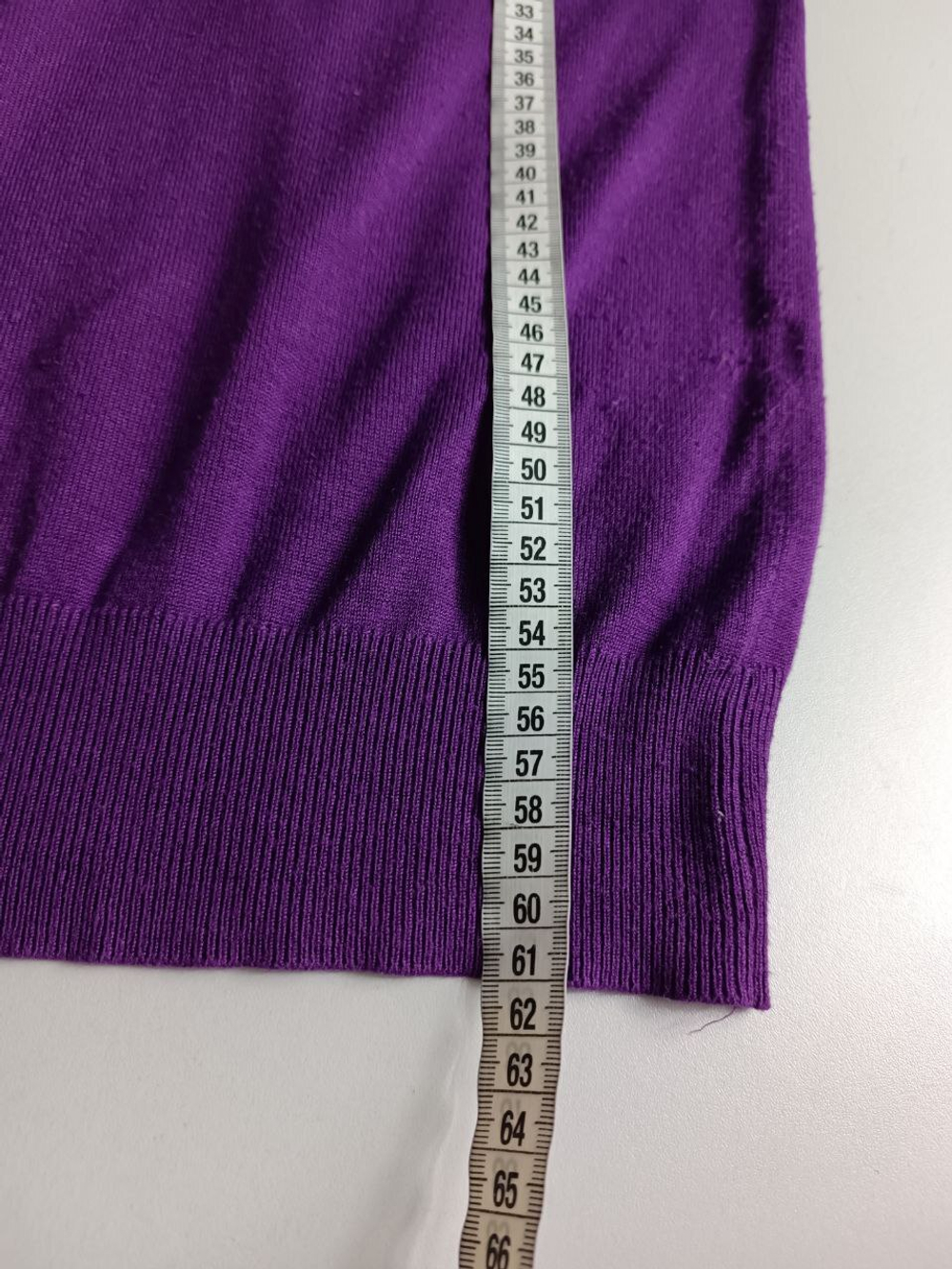 Джемпер с воротом насыщенно-фиолетовый 46 размер