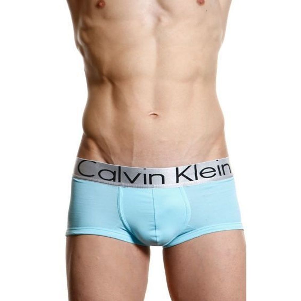 Мужские трусы боксеры аквамарин Calvin Klein Steel Aquamarine