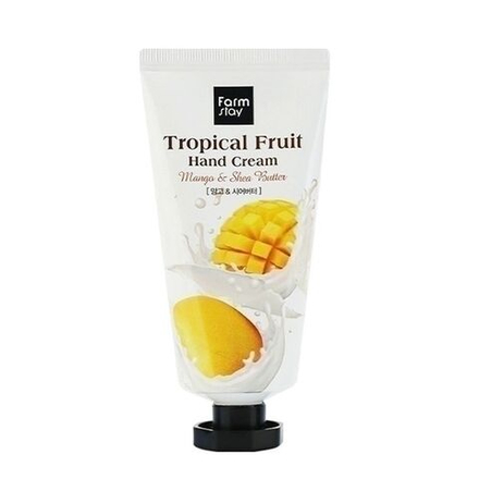 Крем для рук с маслом ши и манго FarmStay Tropical Fruit Hand Cream Shea Butter and Mango 50 мл