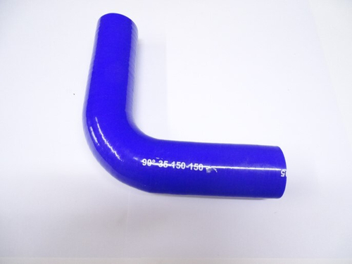 Патрубок угловой силикон 90,d 35,L150x150, 4 нити стенка (5мм) (CARUM)