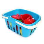 Пластмассовый игрушечный набор "Посуда с корзинкой", РР 2015-001