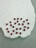 Шатоны 4 мм, Роза в серебре, 25 шт