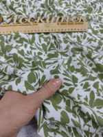 Штапель /  Цветы хаки