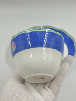 Чайная пара с синей каймой Givenchy by Yamaka