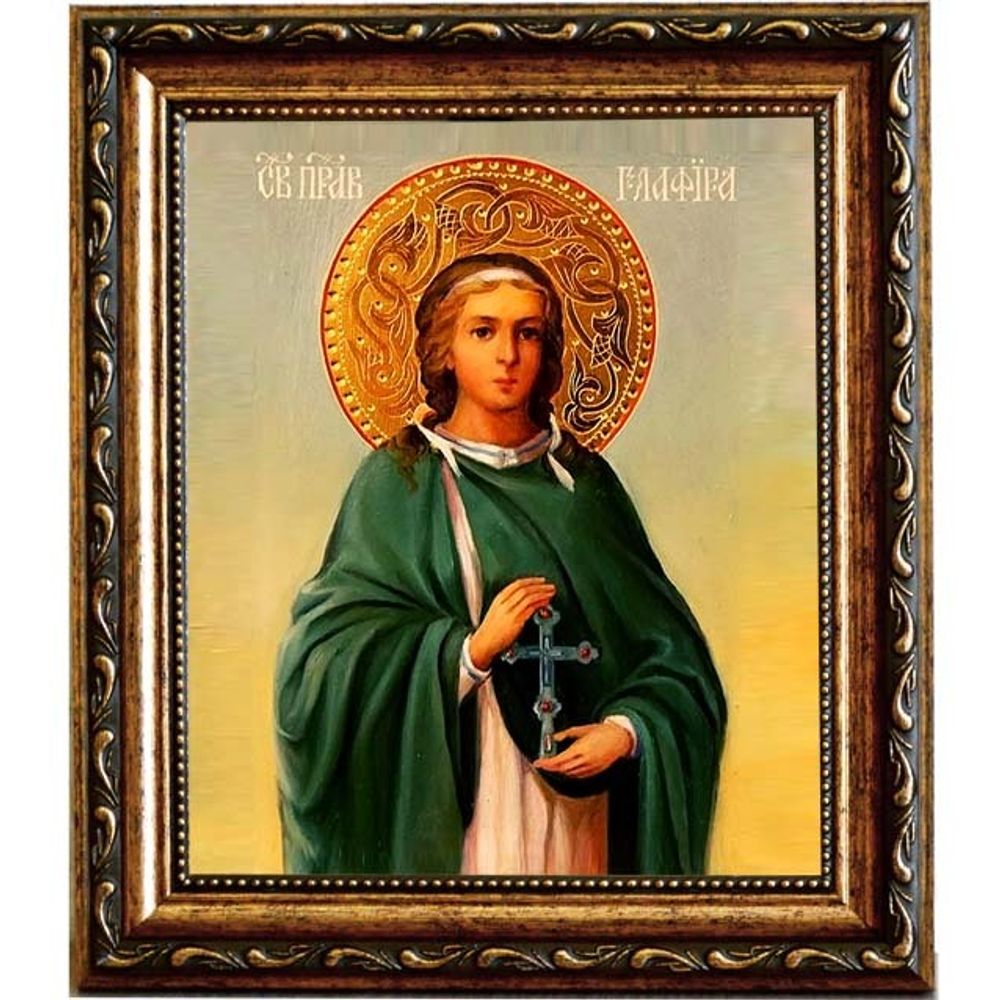 Глафира Амасийская праведная дева. Икона на холсте.