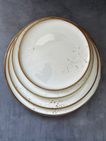 Тарелка круглая d=20 см, фарфор, серия "Элеганс" "The Sun"