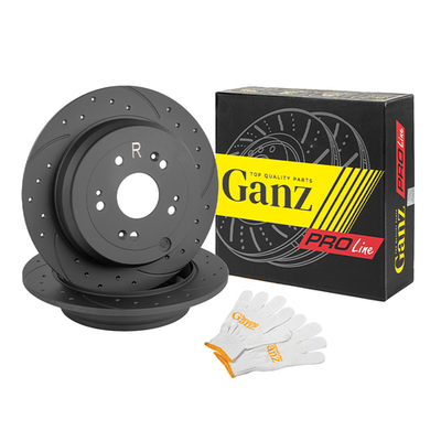 Диск тормозной задний перфорированный PRO-Line с покрытием (компл.2 шт) HONDA CRV IV 12 GANZ GIJ06094S
