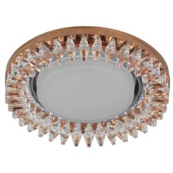 DK LD20 TEA/WH Светильник ЭРА декор cо светодиодной подсветкой Gx53, прозрачный