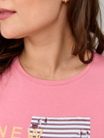 Футболка Фв-107/розовый-город