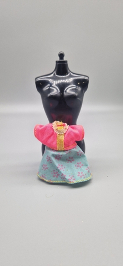 Одежда для куклы Барби - Келли винтаж платье школьницы 0289