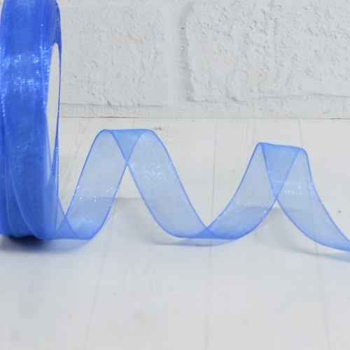 Лента органза 1,5см х 45м "светло-синий" 1 шт