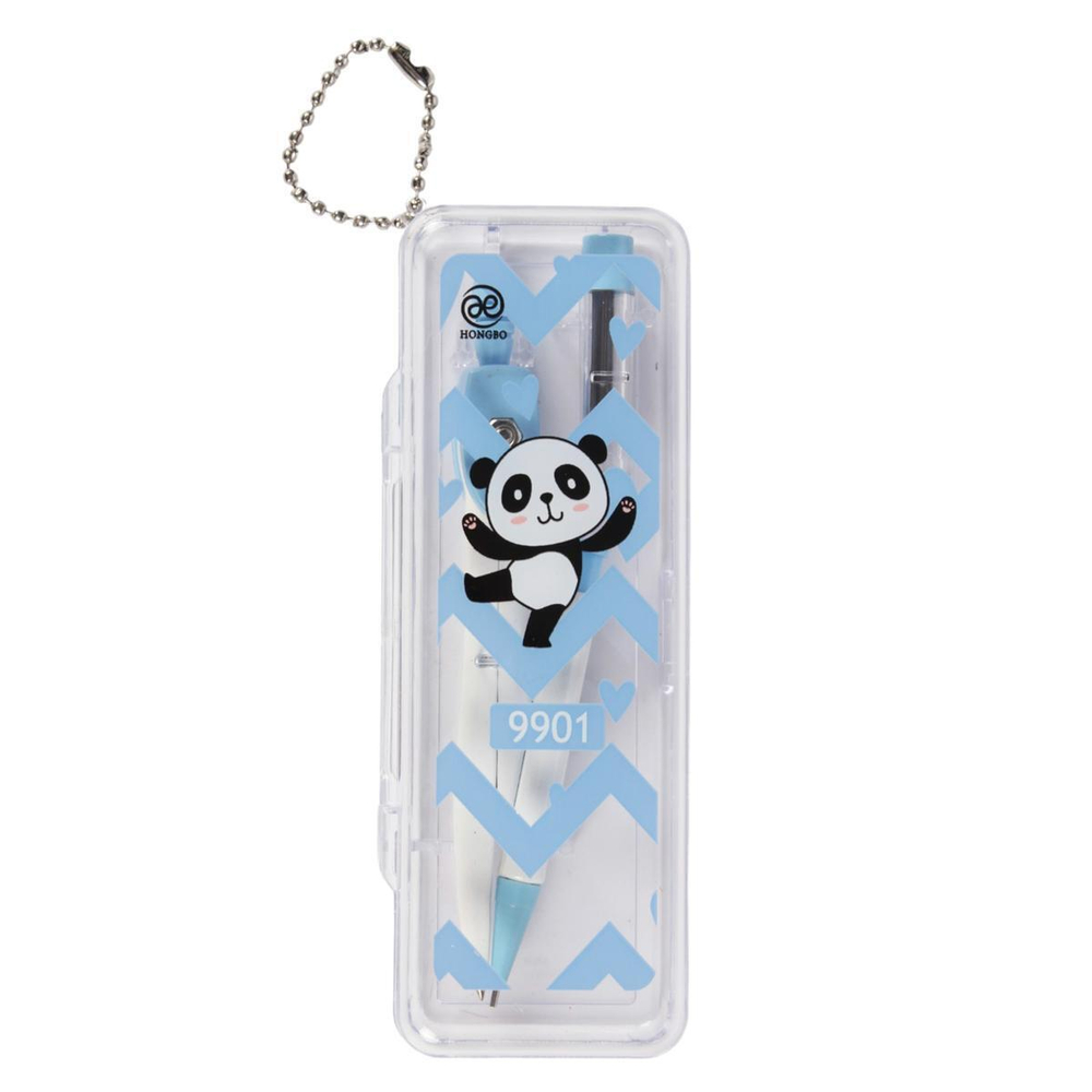 Циркуль-автомат со стержнями "Панда" в пластиковом пенале, С-30664