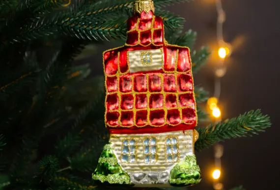 Набор украшений Лиса Алиса у домика 2 шт., стекло, Витус (62211)