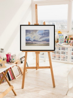 Картина авторская акварельная в паспарту 30х40 см на стену для интерьера "Пейзаж"