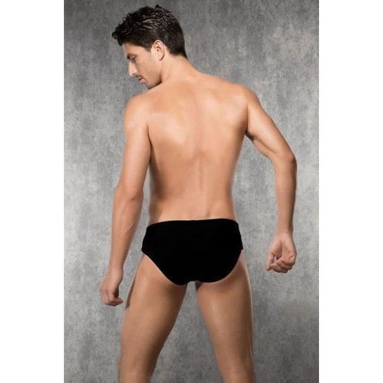 Мужские трусы брифы черные с гипюровыми вставками Doreanse 1353