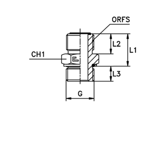 Штуцер FH D20 ORFS 1.3/16 - BSP 3/4