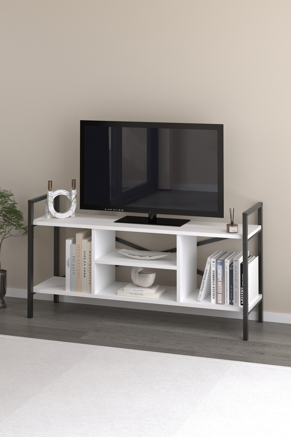 Тумба TV - белая