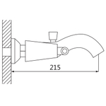 Смеситель для ванны Oute T73 T7302