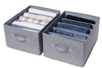 Набор органайзеров для одежды Home One 40х30х20 (2шт) серый