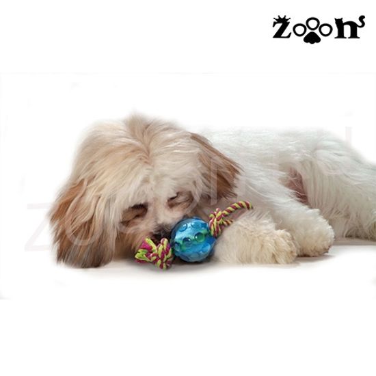 Petstages игрушка для собак Mini ОRКА мячик с канатом, 16-18 см