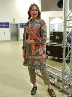 Пальто "Дама с единорогом", по мотивам серии средневековых гобеленов