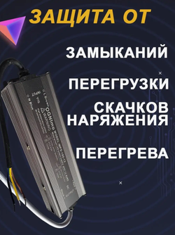 Блок питания наружный 220В / 12В / 100W / IP67