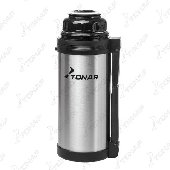 Термос TONAR 1800ML HS.TM-013  (дополн.пласт.чашка, скл.ручка, ремень)