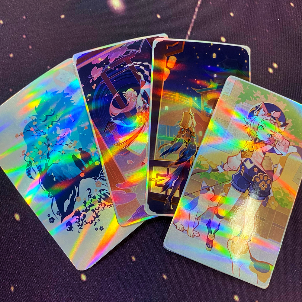 Голографическая карточка (со своим принтом)